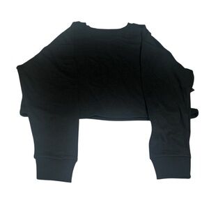 NWT, 90 Degree By Reflex Black Crop Sweatshirt